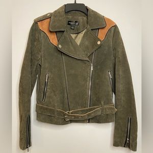 Suede Western Biker Jacket Size M